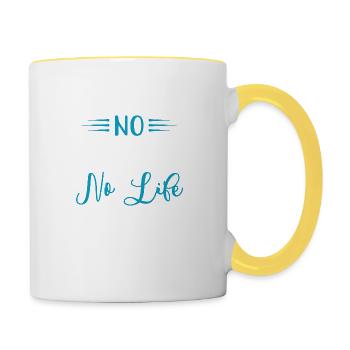 No Game No LIfe - Tasse zweifarbig - Weiß/Gelb - Rechts