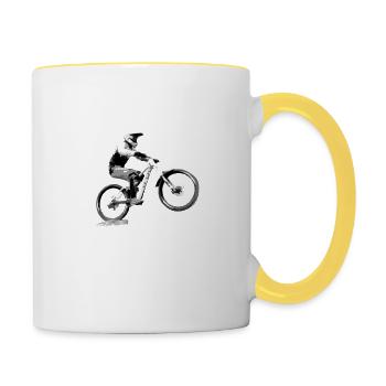 Mtb - Tasse zweifarbig - Weiß/Gelb - Rechts