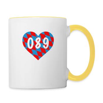 089 Bar - Tasse zweifarbig - Weiß/Gelb - Rechts