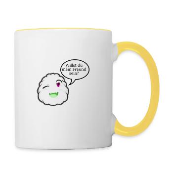 Freund Willow - Tasse zweifarbig - Weiß/Gelb - Rechts
