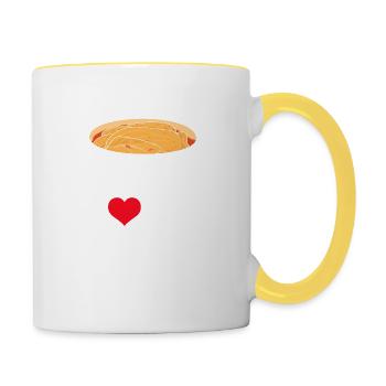 Korea South Korea Korean Food Kimchi Vegetables - Contrasting Mug - white/yellow - Right