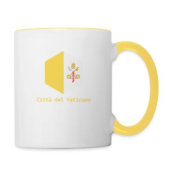 Vatican City - Contrasting Mug - white/yellow - Right