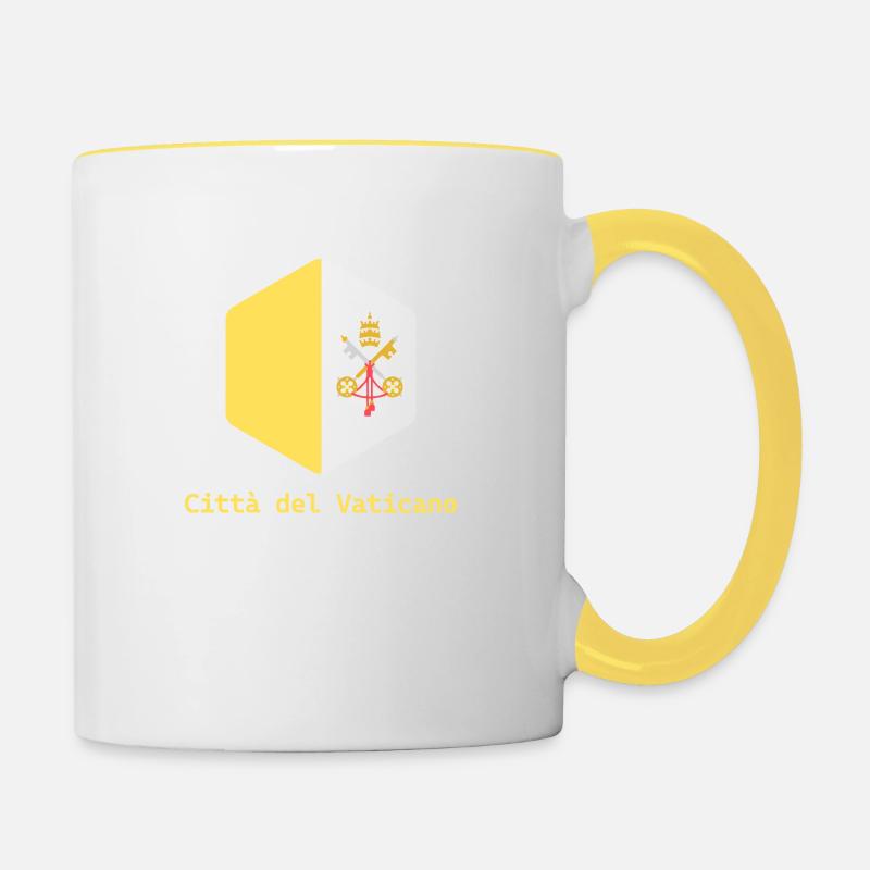 Vatican - Mug contrasté - blanc/jaune