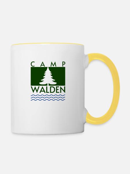 Campingplatz Walden - Tasse zweifarbig - Weiß/Gelb