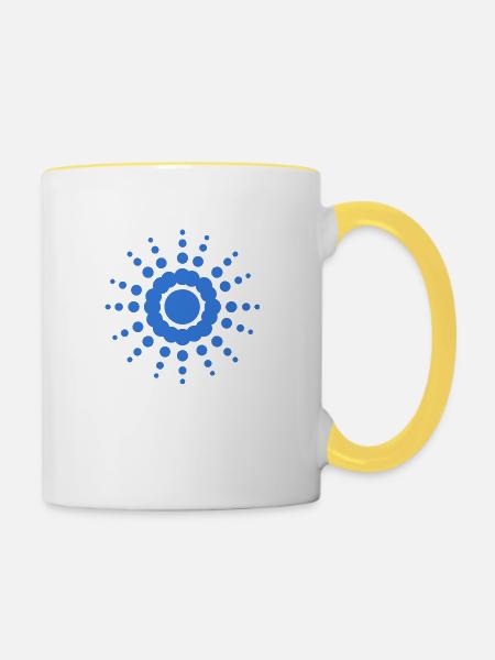 STERN - Tasse zweifarbig - Weiß/Gelb