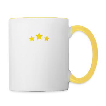 10th anniversary - Contrasting Mug - white/yellow - Right