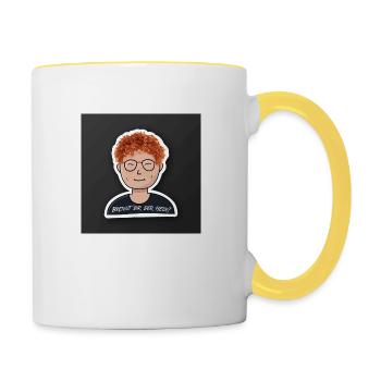 Mandys–merch0 - Tasse zweifarbig - Weiß/Gelb - Rechts