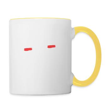 PRET POUR LE MATCH ! - Spécial édition - Mug contrasté - blanc/jaune - Droite