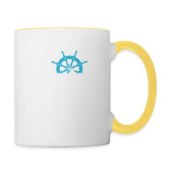 4 Escouade de croisière 2022 - Mug contrasté - blanc/jaune - Droite