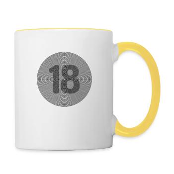 18 - Tasse zweifarbig - Weiß/Gelb - Rechts