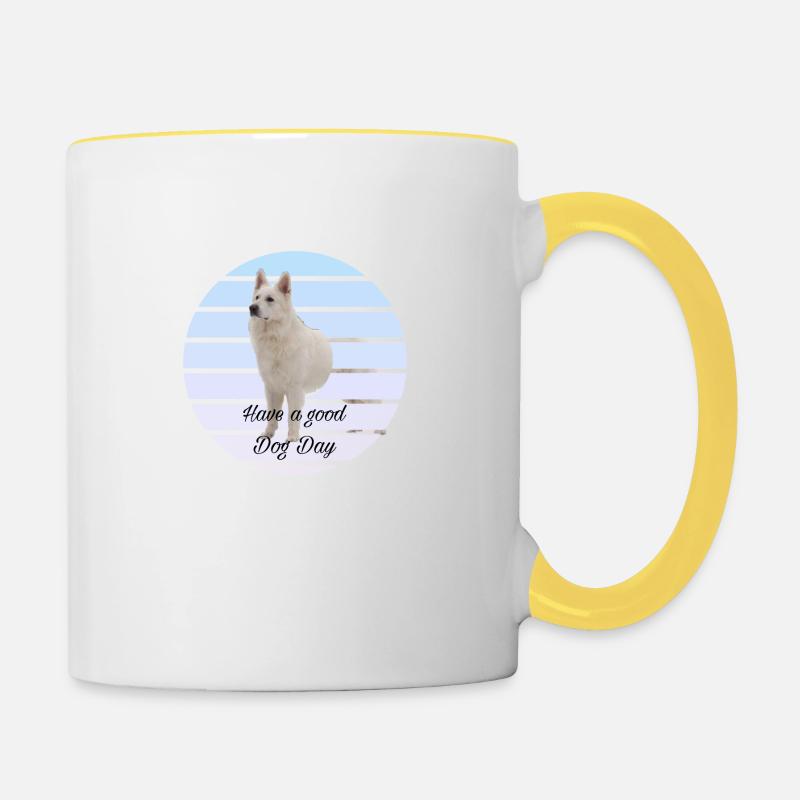 White Shepard - Contrasting Mug - white/yellow