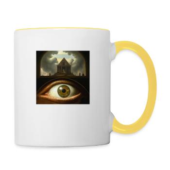 Secret Eye - Contrasting Mug - white/yellow - Right
