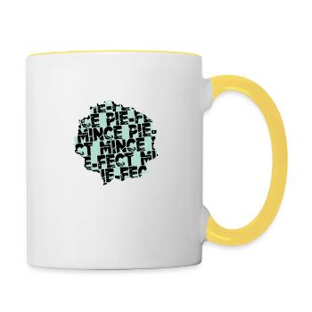 Dinosaur Lover Beards Bodybuilding Gift Cool - Contrasting Mug - white/yellow - Right