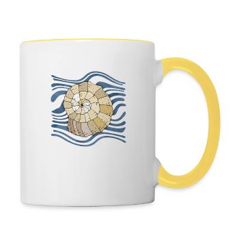 Shell - Contrasting Mug - white/yellow - Right
