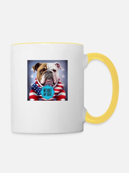 Ohne jeden Zweifel - Tasse zweifarbig - Weiß/Gelb