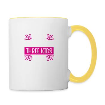 momie - Mug contrasté - blanc/jaune - Droite