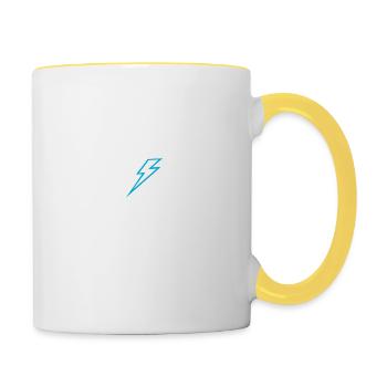 Super Papa - Tasse zweifarbig - Weiß/Gelb - Rechts