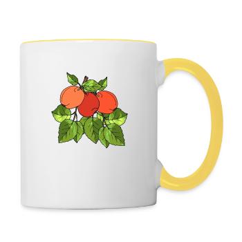 Apples - Contrasting Mug - white/yellow - Right