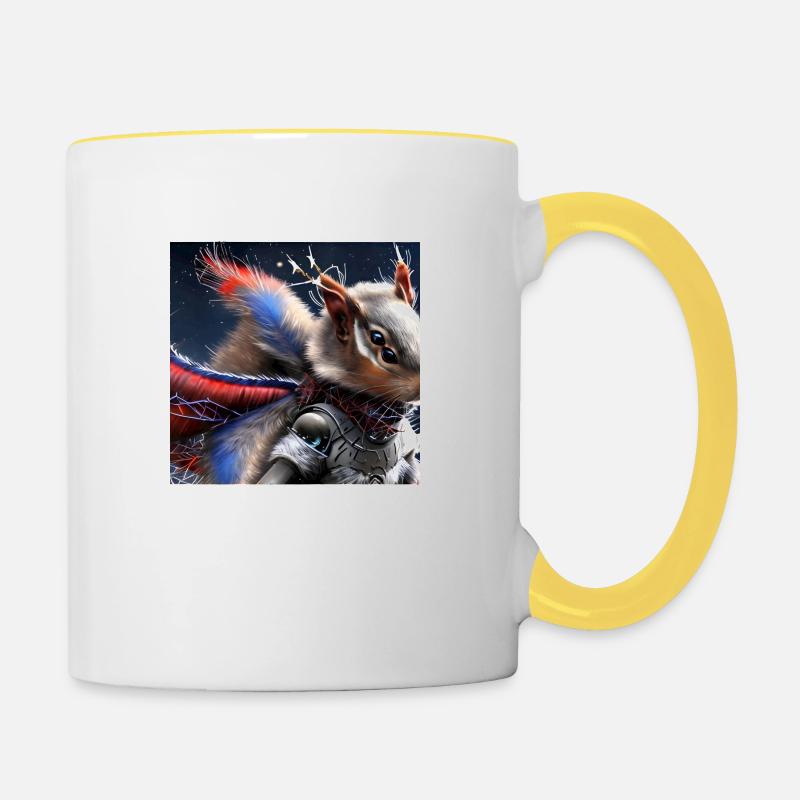 Série : distopia of christmas - Mug contrasté - blanc/jaune