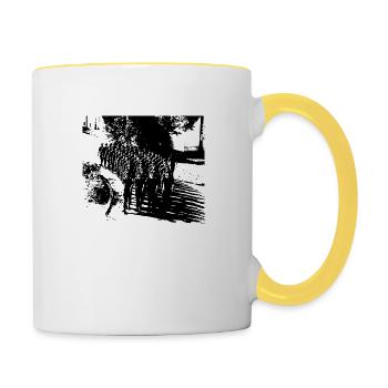 soldier - Contrasting Mug - white/yellow - Right