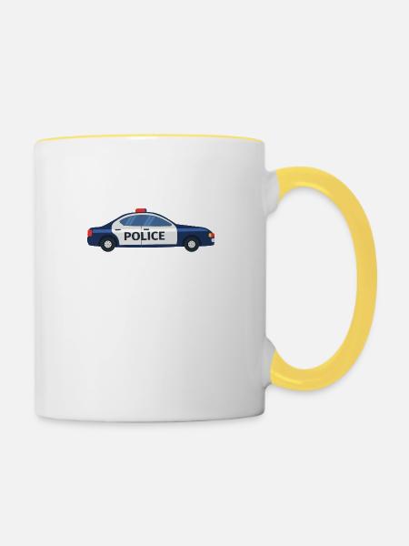Das ist es, was ich tue Ich fahre ein kleines Woo-Auto und ich weiß - Tasse zweifarbig - Weiß/Gelb