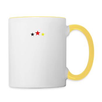 Fußball Football - Mug contrasté - blanc/jaune - Droite