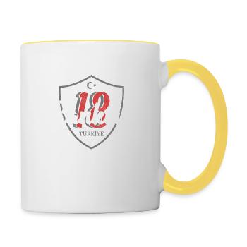 Çankırı - Tasse zweifarbig - Weiß/Gelb - Rechts