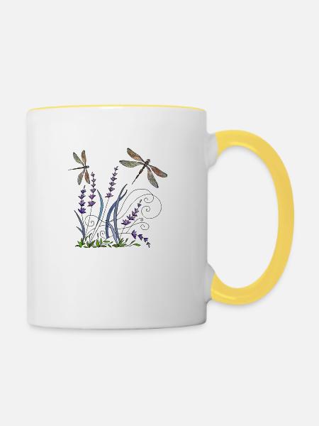 Wichtig - Tasse zweifarbig - Weiß/Gelb
