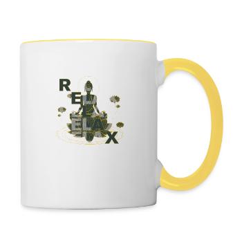 RELAX - Contrasting Mug - white/yellow - Right