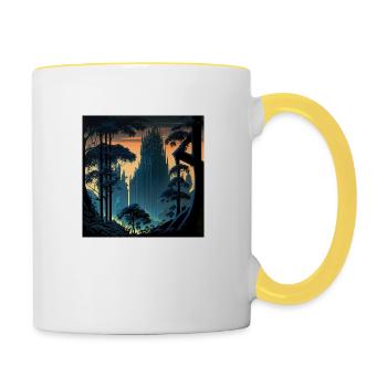 Enchanted nature - Contrasting Mug - white/yellow - Right