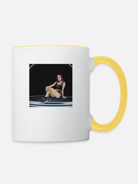 Honey babe - Tasse zweifarbig - Weiß/Gelb