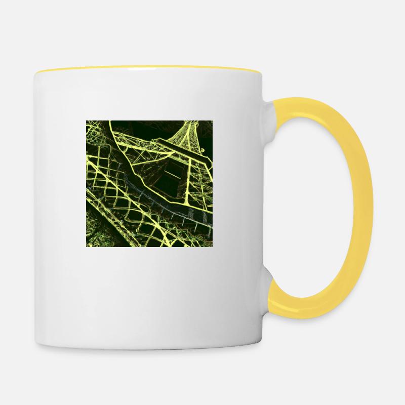 Eifel View - Contrasting Mug - white/yellow