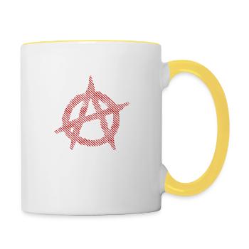Anarchie - Mug contrasté - blanc/jaune - Droite