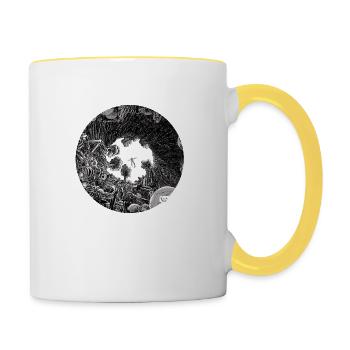 Tunnel - Mug contrasté - blanc/jaune - Droite