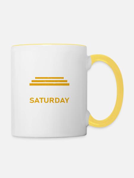 Holy Saturday - Tasse zweifarbig - Weiß/Gelb
