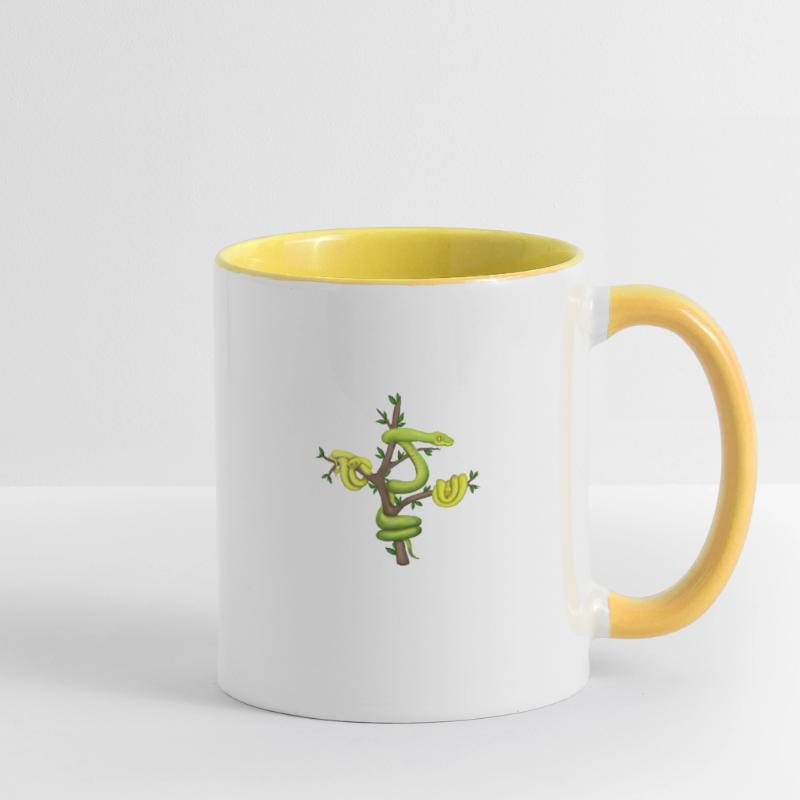 Le Python vert - Python arborescent Mug contrasté