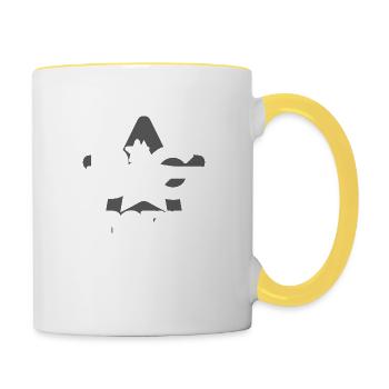 FRÈRE AÎNÉ - Mug contrasté - blanc/jaune - Droite