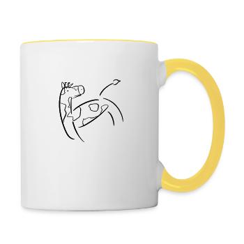 Giraffe - Contrasting Mug - white/yellow - Right