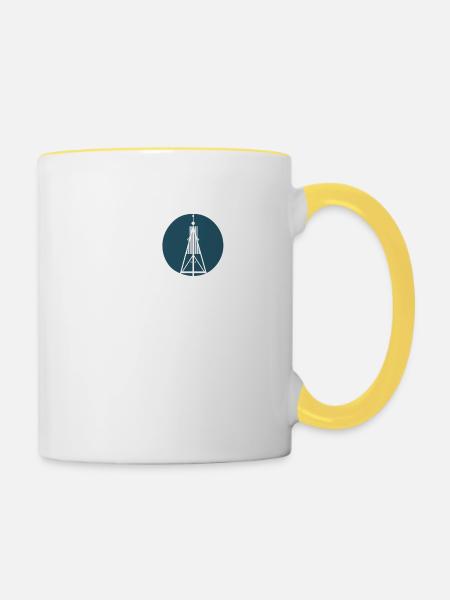 Love cuxhaven - Tasse zweifarbig - Weiß/Gelb