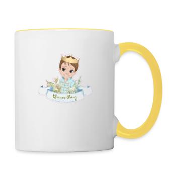 Prinz - Tasse zweifarbig - Weiß/Gelb - Rechts