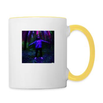 Forêt profonde - Mug contrasté - blanc/jaune - Droite