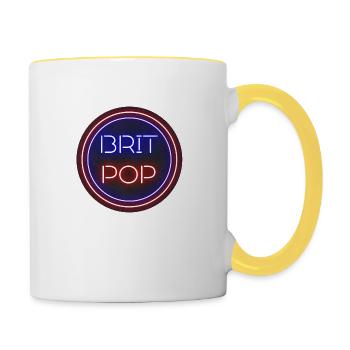 BRIT POP - Contrasting Mug - white/yellow - Right