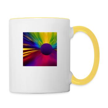 Colour Explosion - Contrasting Mug - white/yellow - Right