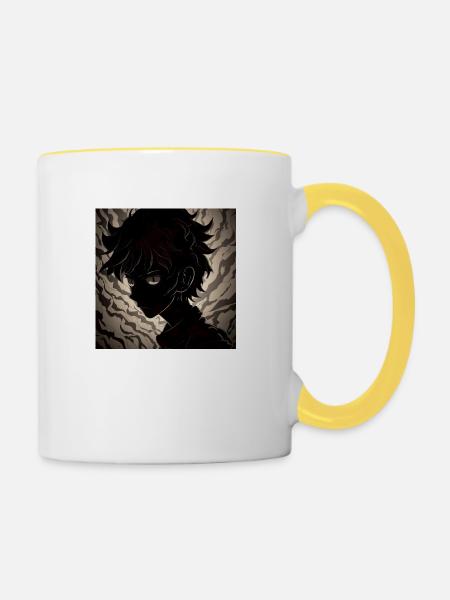 Shadow Anime - Tasse zweifarbig - Weiß/Gelb