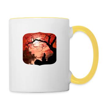 Japanese Dream #7 - Contrasting Mug - white/yellow - Right
