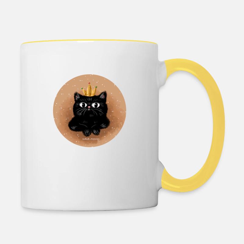 Princess - Contrasting Mug - white/yellow