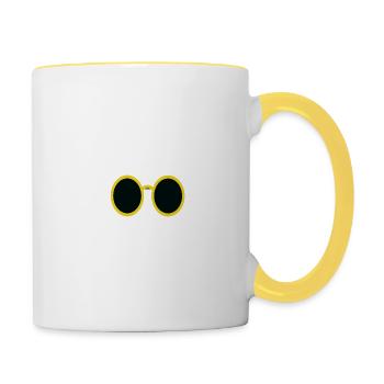 Groom Groom Wedding - Contrasting Mug - white/yellow - Right