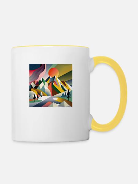 The Bauhaus Legacy - Tasse zweifarbig - Weiß/Gelb