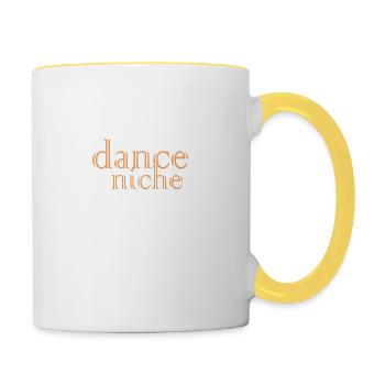 Dancing Dance Music - Tasse zweifarbig - Weiß/Gelb - Rechts