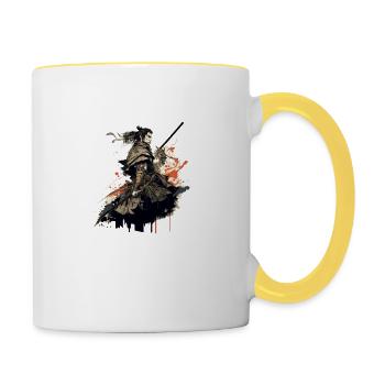 samurai - Contrasting Mug - white/yellow - Right